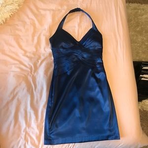 Royal Blue Halter Dress